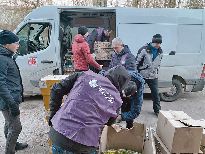 „Caritas” Kościóła powszechnego dołączył do pomocy mieszkańcom Ukrainy, którzy cierpią z powodu wojny