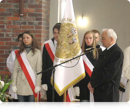 Podczas Mszy św. w kościele pw. Najświętszego Odkupiciela Podczas Mszy św. w kościele pw. Najświętszego Odkupiciela