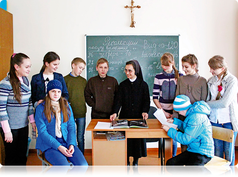 Podczas spotkania katechetycznego Podczas spotkania katechetycznego