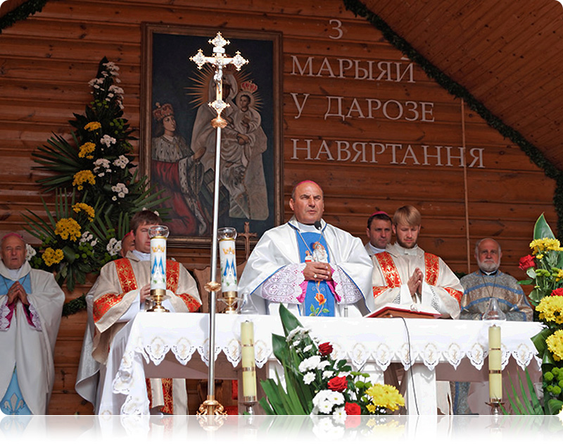 Галоўную адпуставую Імшу ўзначаліў біскуп Пінскі Антоній Дзям’янка