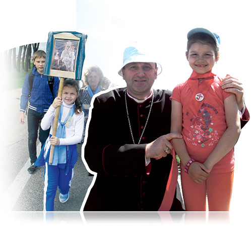 Moja 7-letnia córka Angelina z biskupem pomocniczym diecezji grodzieńskiej
Józefem Staniewskim Moja 7-letnia córka Angelina z biskupem pomocniczym diecezji grodzieńskiej
Józefem Staniewskim