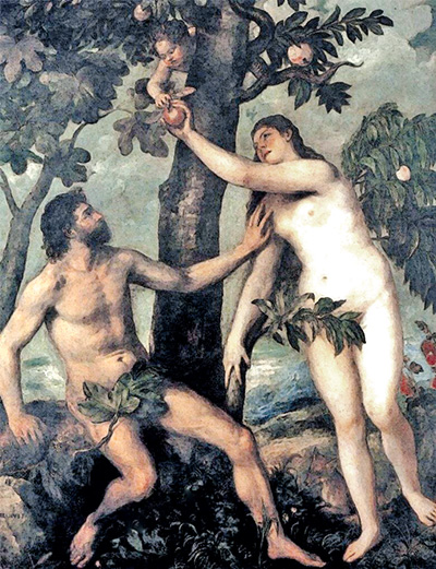 Vecellio Tiziano, Adam i Ewa, ok. 1550 r. Vecellio Tiziano, Adam i Ewa, ok. 1550 r.”