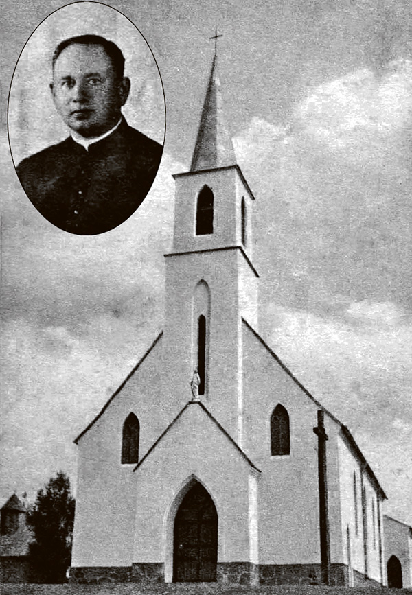Budowę kościoła w Balli zawdzięczamy ks. Antoniemu Barszczewskiemu, lata 30. XX wieku Budowę kościoła w Balli zawdzięczamy ks. Antoniemu Barszczewskiemu, lata 30. XX wieku