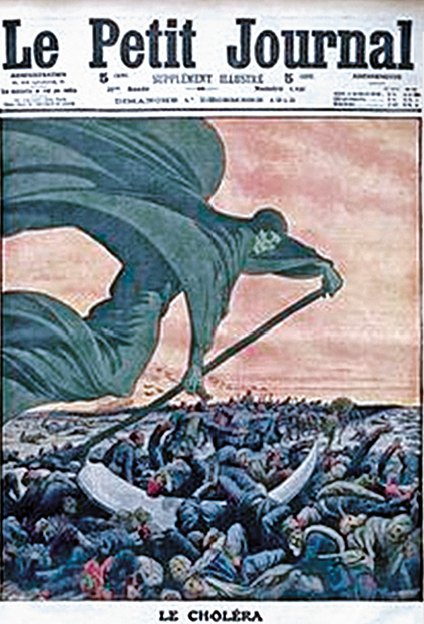 Śmierć przynosząca cholerę, magazyn „Le Petit Journal” Śmierć przynosząca cholerę, magazyn „Le Petit Journal”