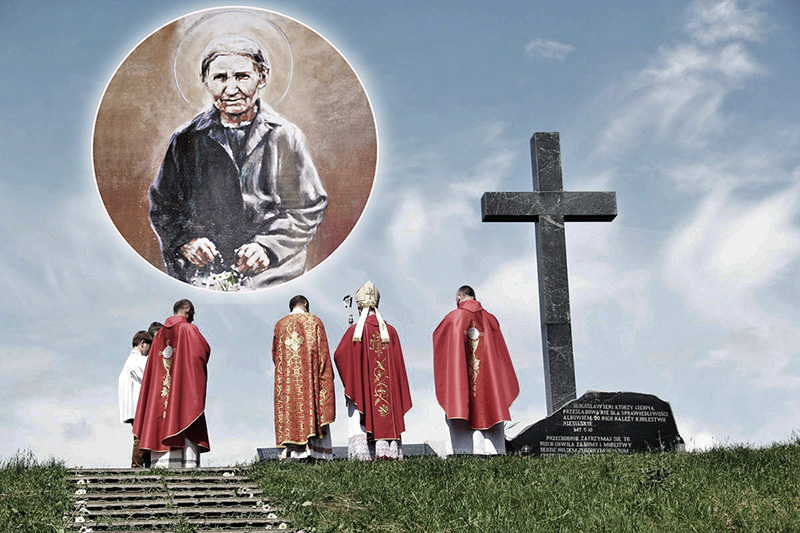 Obok pomnika pomordowanych mieszkańców Grodna i Lipska w lesie naumowickim Obok pomnika pomordowanych mieszkańców Grodna i Lipska w lesie naumowickim